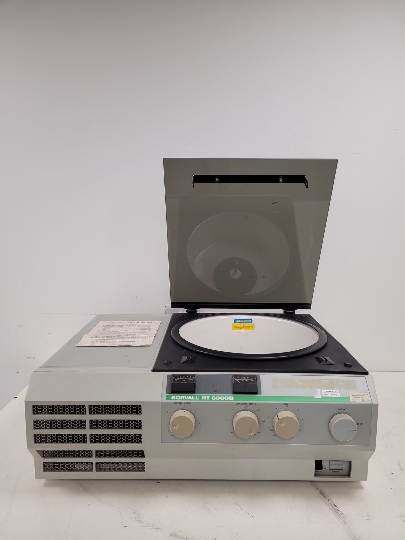 Image of Sorvall RT6000B Centrifuge w/3600 RPM  Rotor - Sorvall H1000B Lab