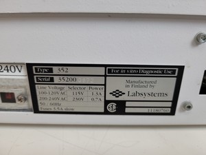 Thumbnail image of Labsystems Multiskan MS Microplate Reader  Type - 352 Lab