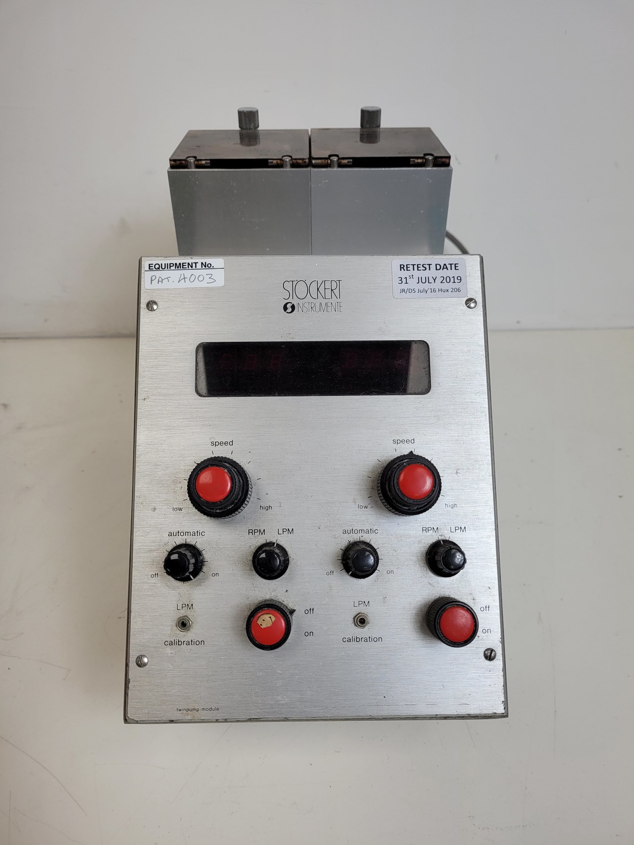 Image of Stockert Instruments Peristaltic Pump  Model - 10-20-00 Lab