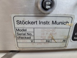 Thumbnail image of Stockert Instruments Peristaltic Pump  Model - 10-20-00 Lab