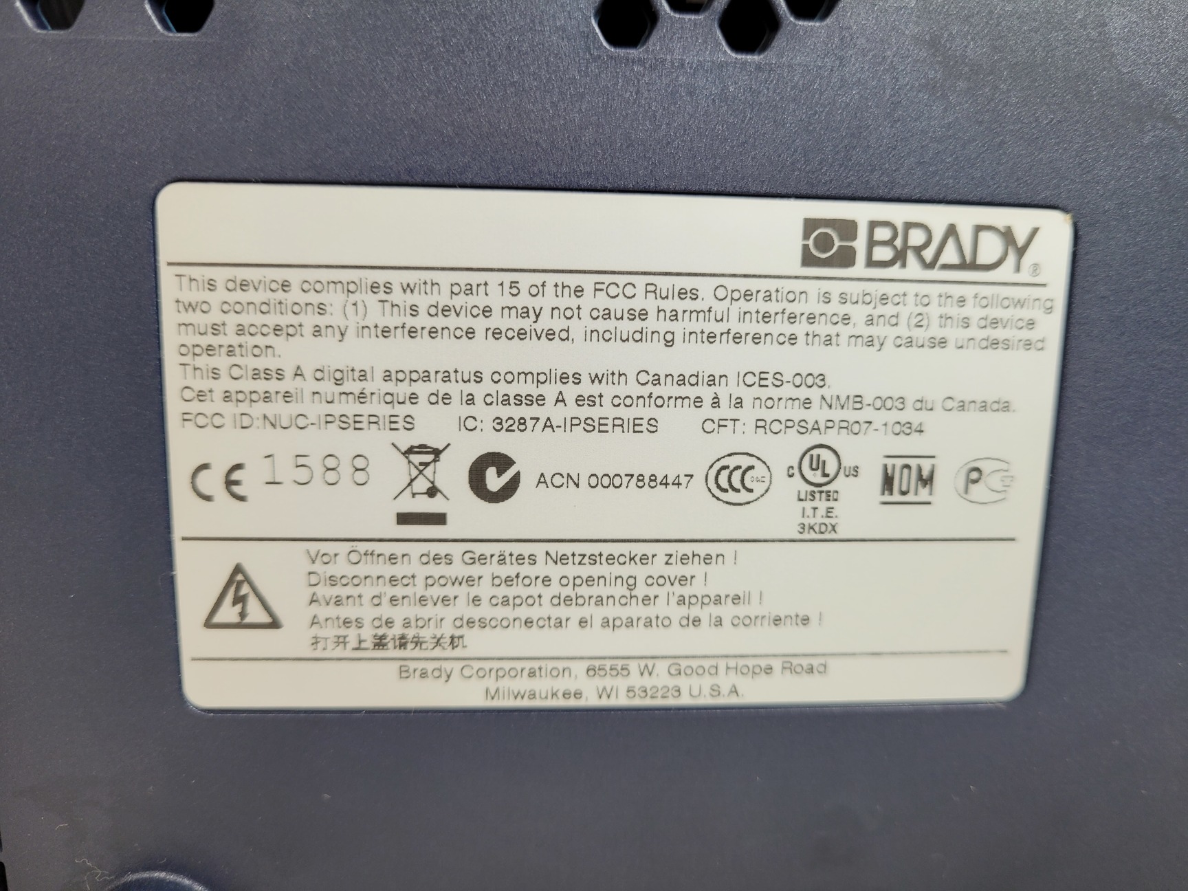 Image of Brady IP Series Brady IP 300 Label Printer 