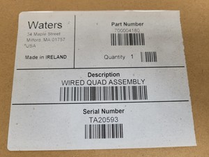 Thumbnail image of Waters Wired Quad Assembly  Part no. 700004180 Lab