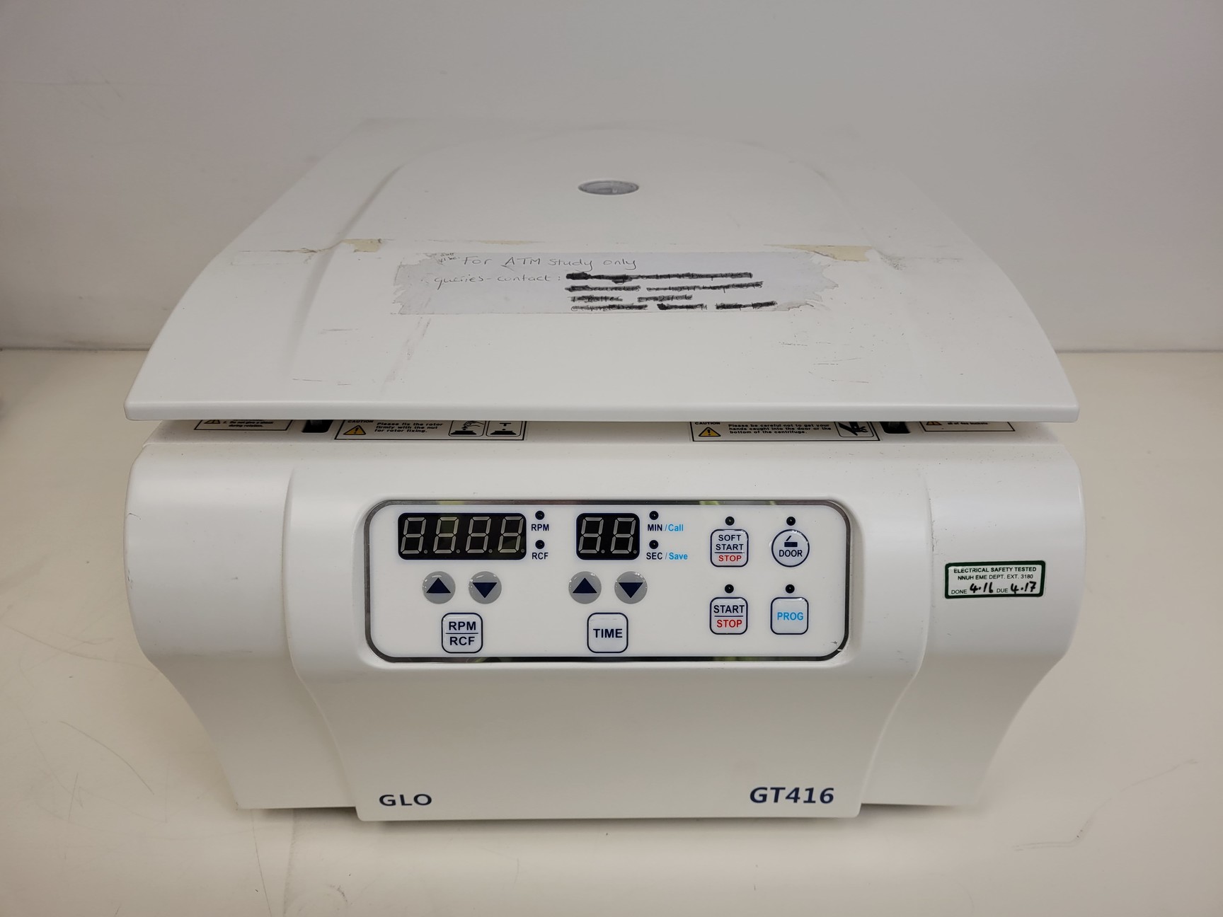 Image of GLO GT416 Low-Speed Benchtop Laboratory Centrifuge with GRS-10-4 Rotor lab