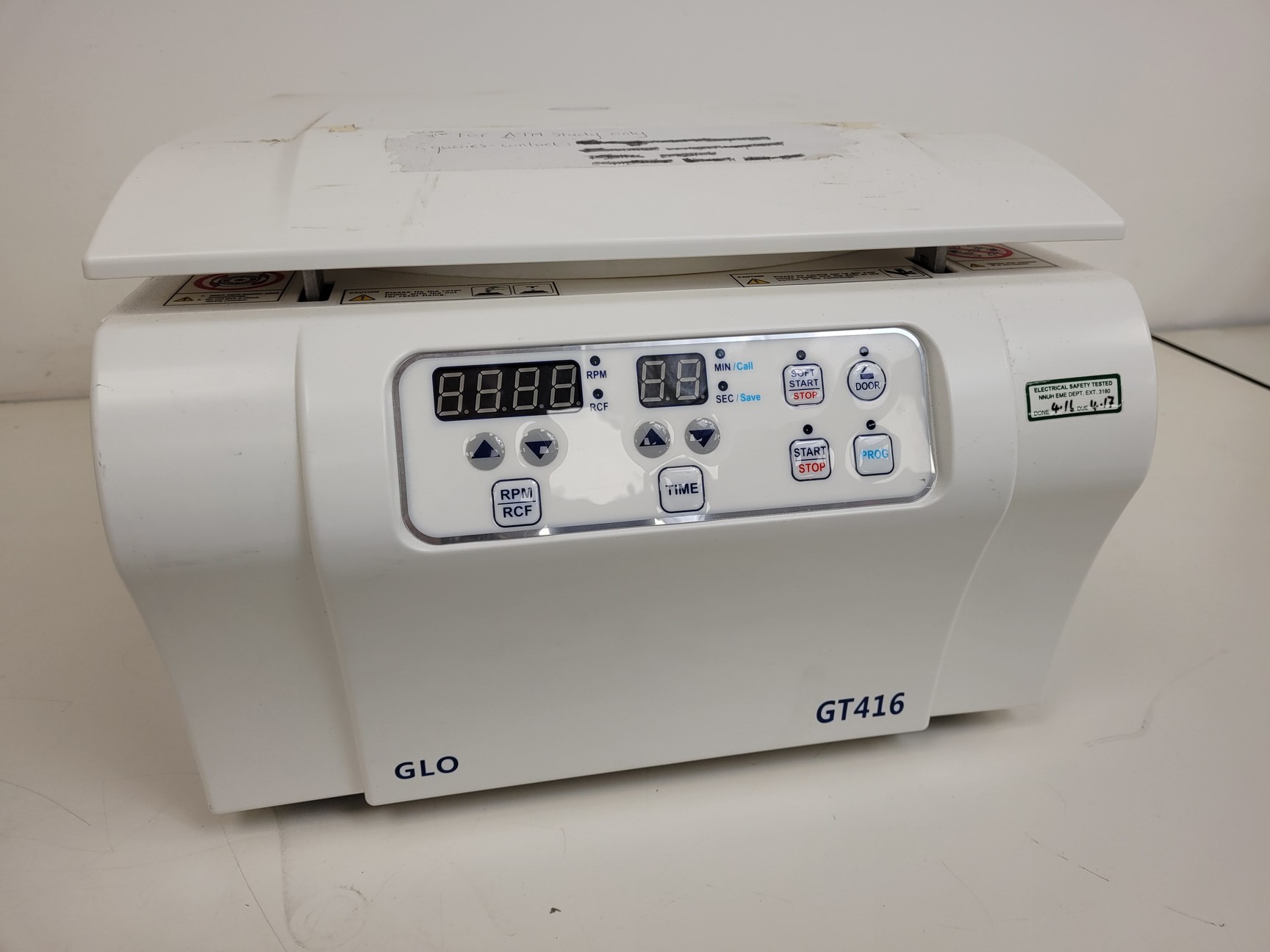 Image of GLO GT416 Low-Speed Benchtop Laboratory Centrifuge with GRS-10-4 Rotor lab