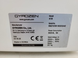 Thumbnail image of Gyrozen 416 Benchtop Laboratory Centrifuge with 4000rpm GRS-S-50-4 Rotor Lab