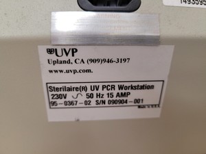 Thumbnail image of UVP Sterilaire UV PCR Workstation Lab