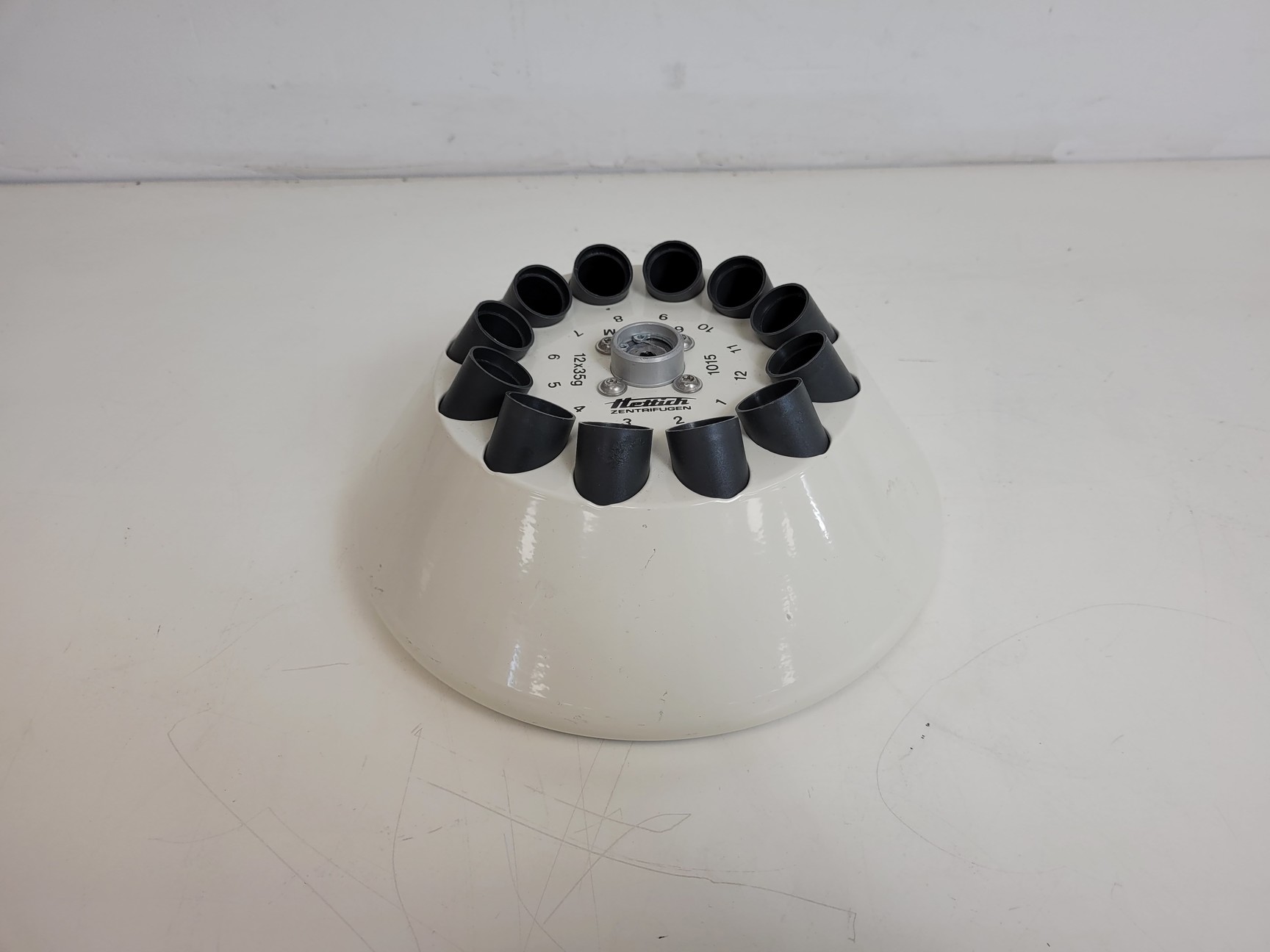 Image of Hettich Zentrifugen Angled Rotor  No. 1015 6000rpm  12 x 35g 15ml Tube Slots Lab