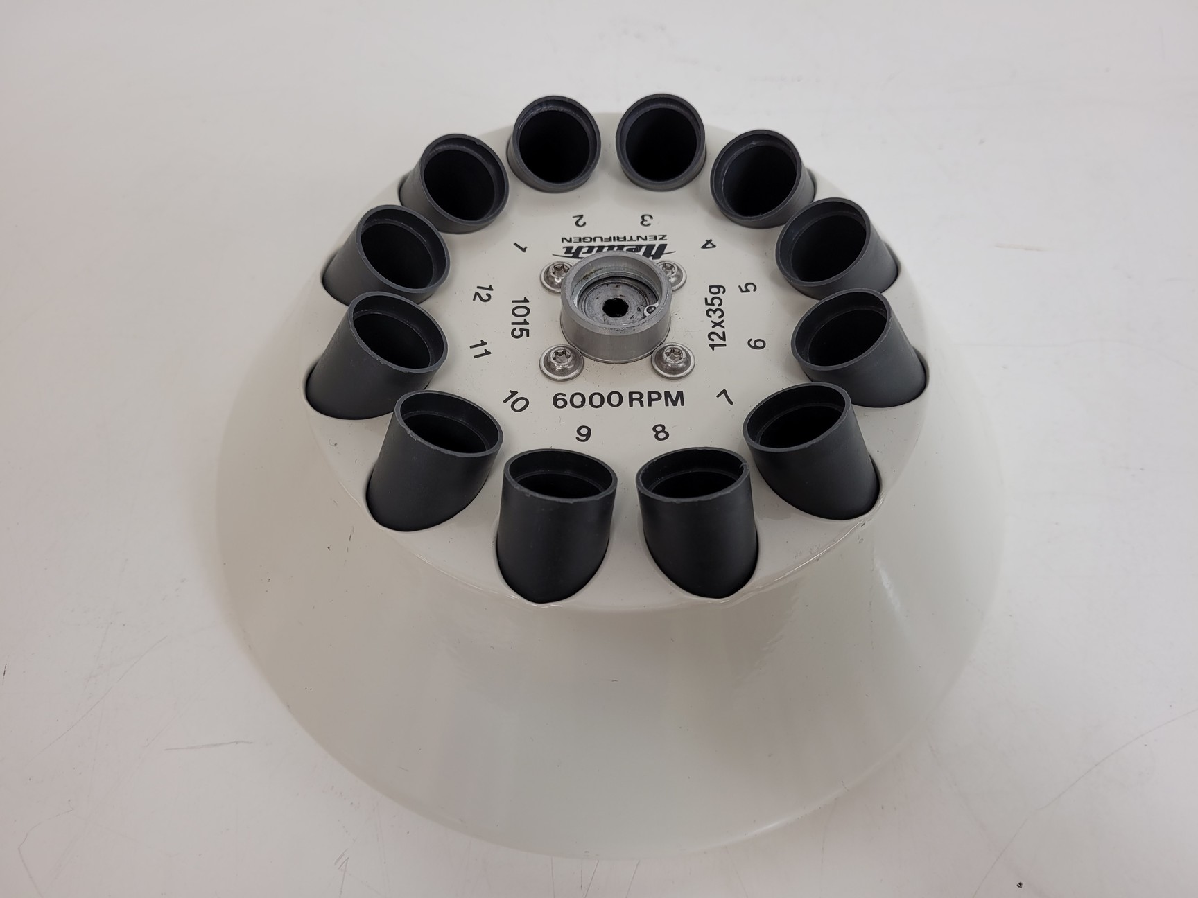 Image of Hettich Zentrifugen Angled Rotor  No. 1015 6000rpm  12 x 35g 15ml Tube Slots Lab