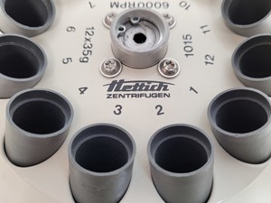 Thumbnail image of Hettich Zentrifugen Angled Rotor  No. 1015 6000rpm  12 x 35g 15ml Tube Slots Lab