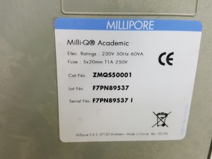 Thumbnail image of Millipore Milli-Q Academic Water Purification System  Cat no. ZMQS50001 Lab