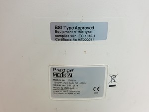Thumbnail image of Prestige Medical Omega Benchtop Laboratory Autoclave Lab