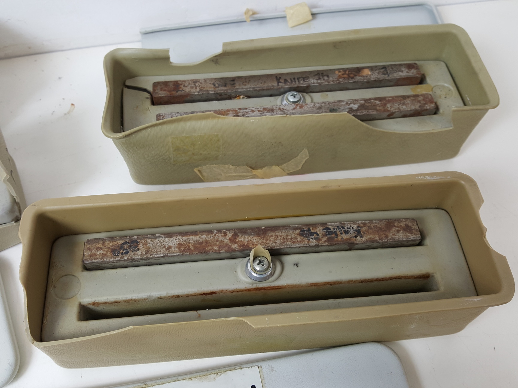 Image of Large Lot of Microtome Blades and Tools - Leitz, Jung Heidelberg Lab