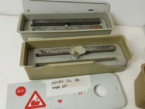 Thumbnail image of Large Lot of Microtome Blades and Tools - Leitz, Jung Heidelberg Lab