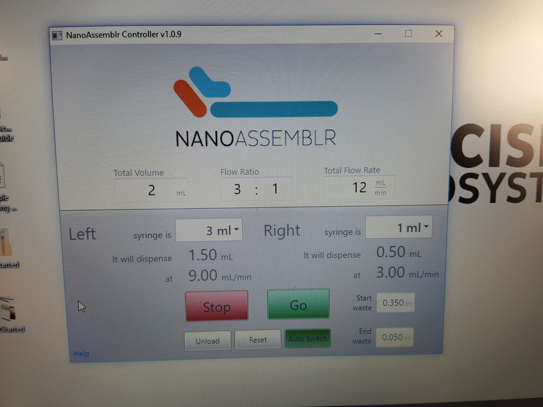 Image of Precision Nanosystems NanoAssemblr Benchtop System V1.5 Lab