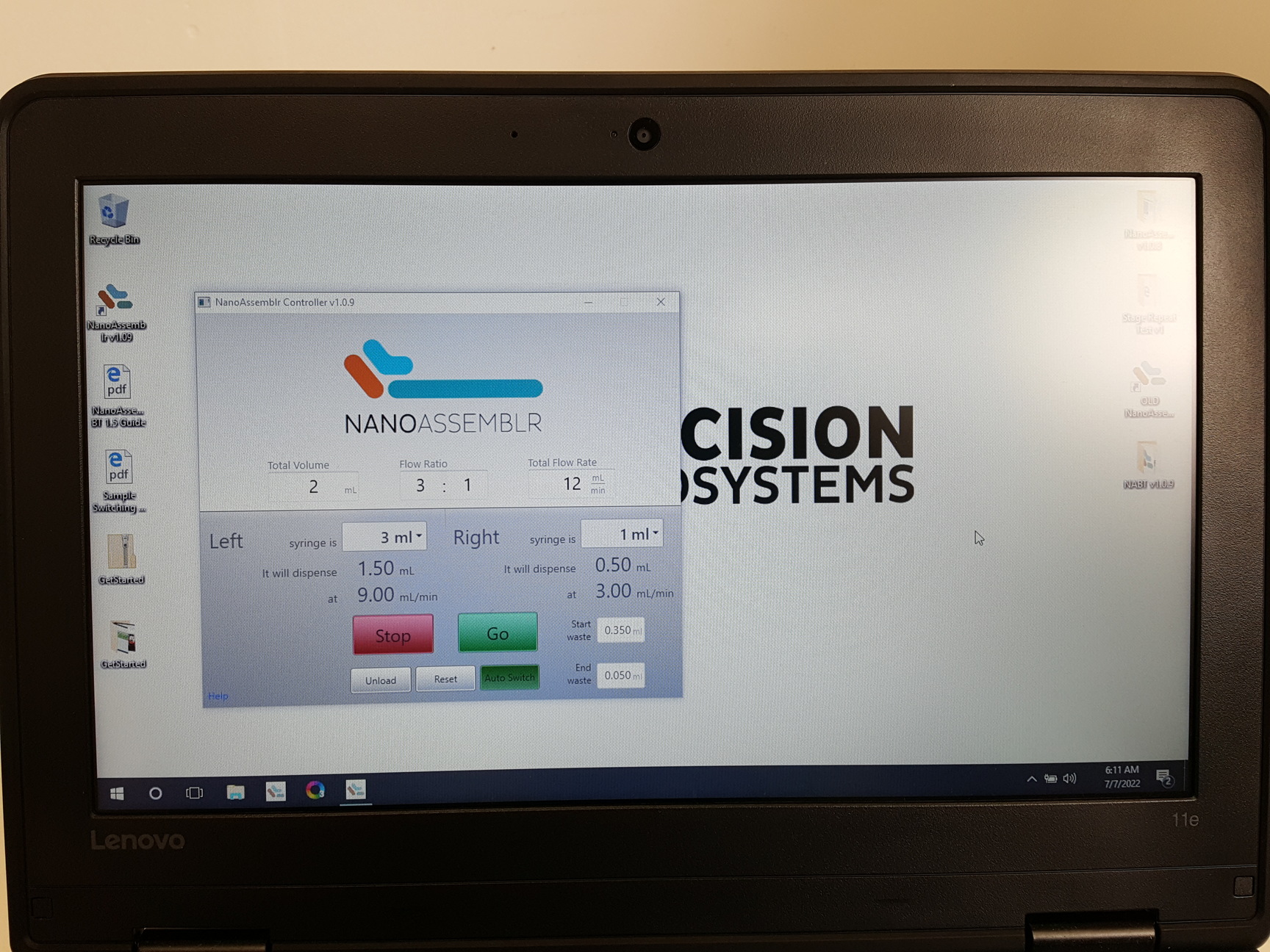 Image of Precision Nanosystems NanoAssemblr Benchtop System V1.5 Lab