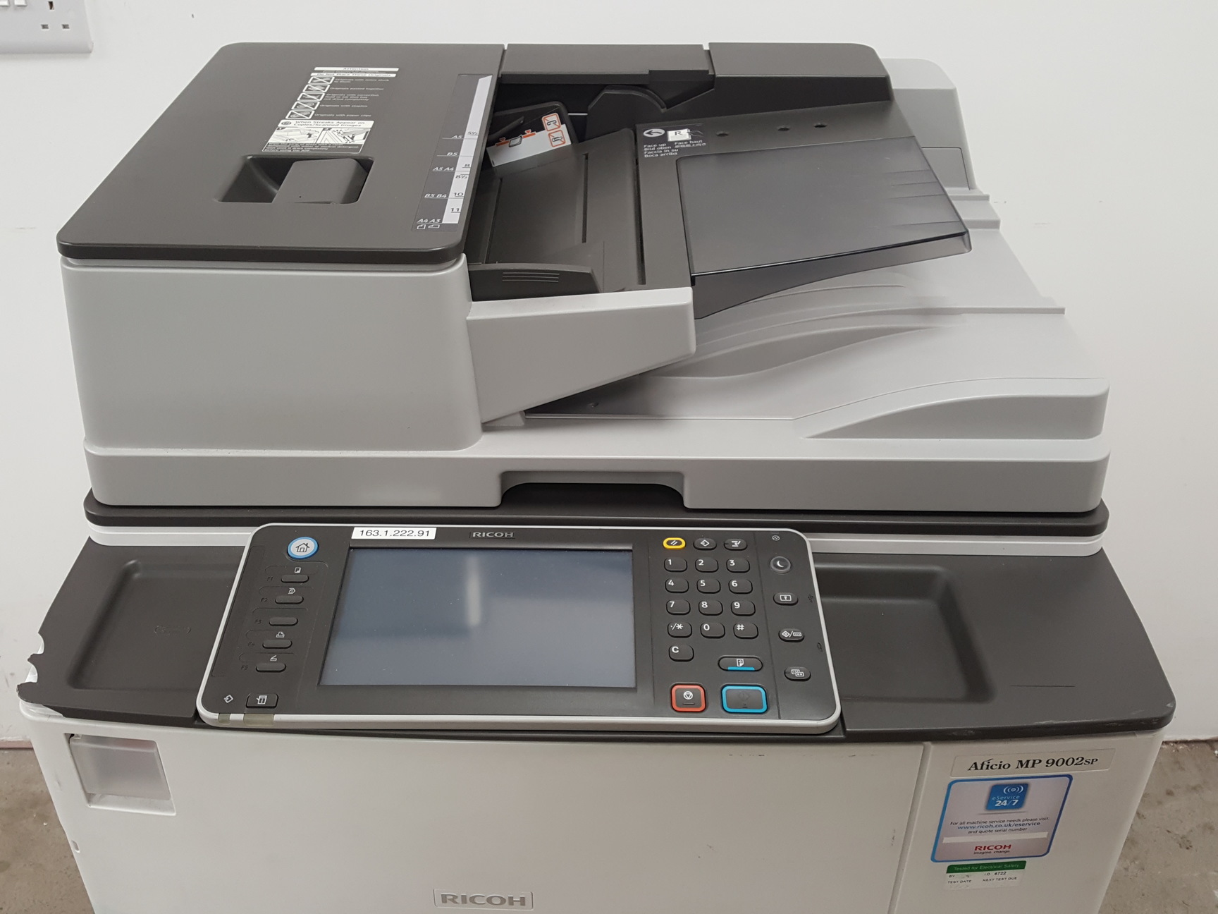 Image of Ricoh Aficio MP 9002SP High Speed Office Photocopier Printer - Folder, Booklet