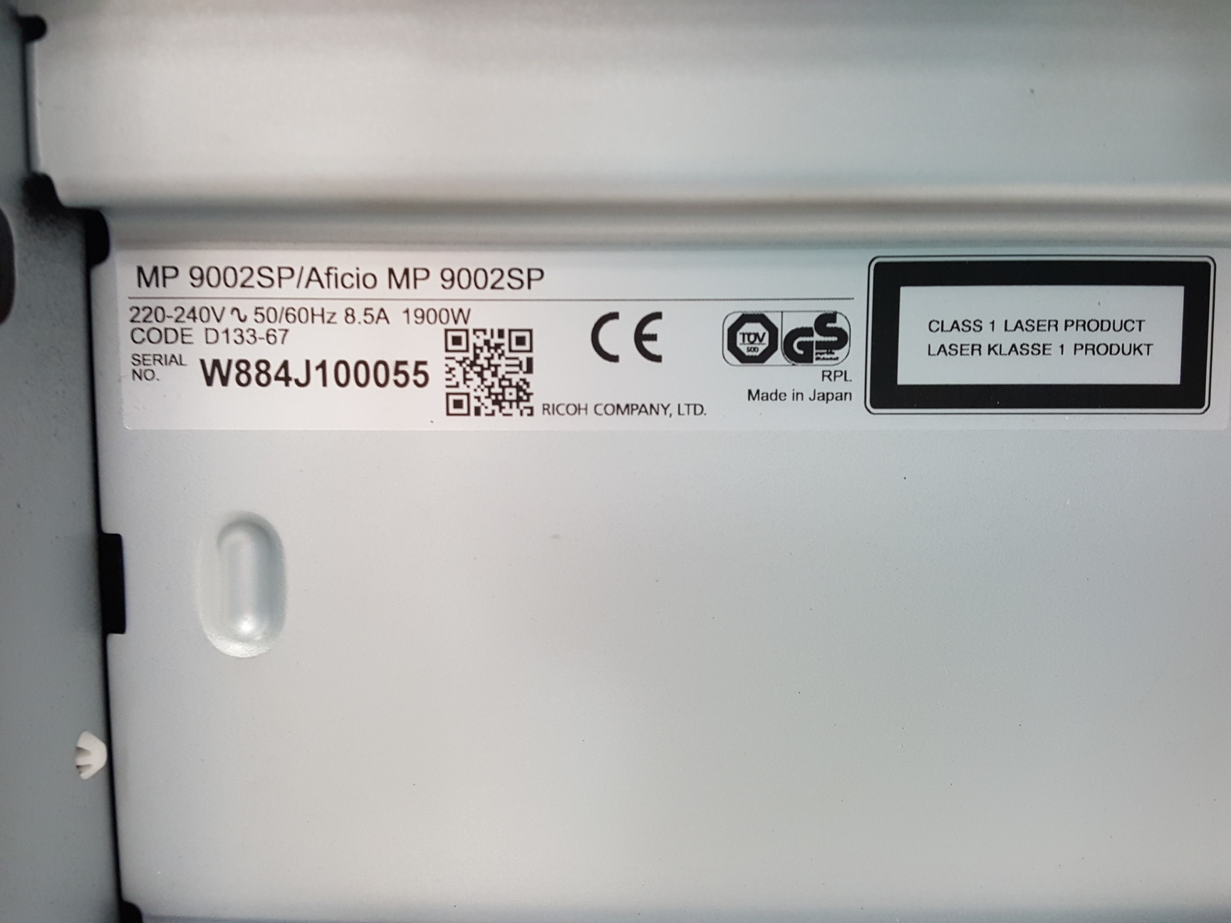 Image of Ricoh Aficio MP 9002SP High Speed Office Photocopier Printer - Folder, Booklet