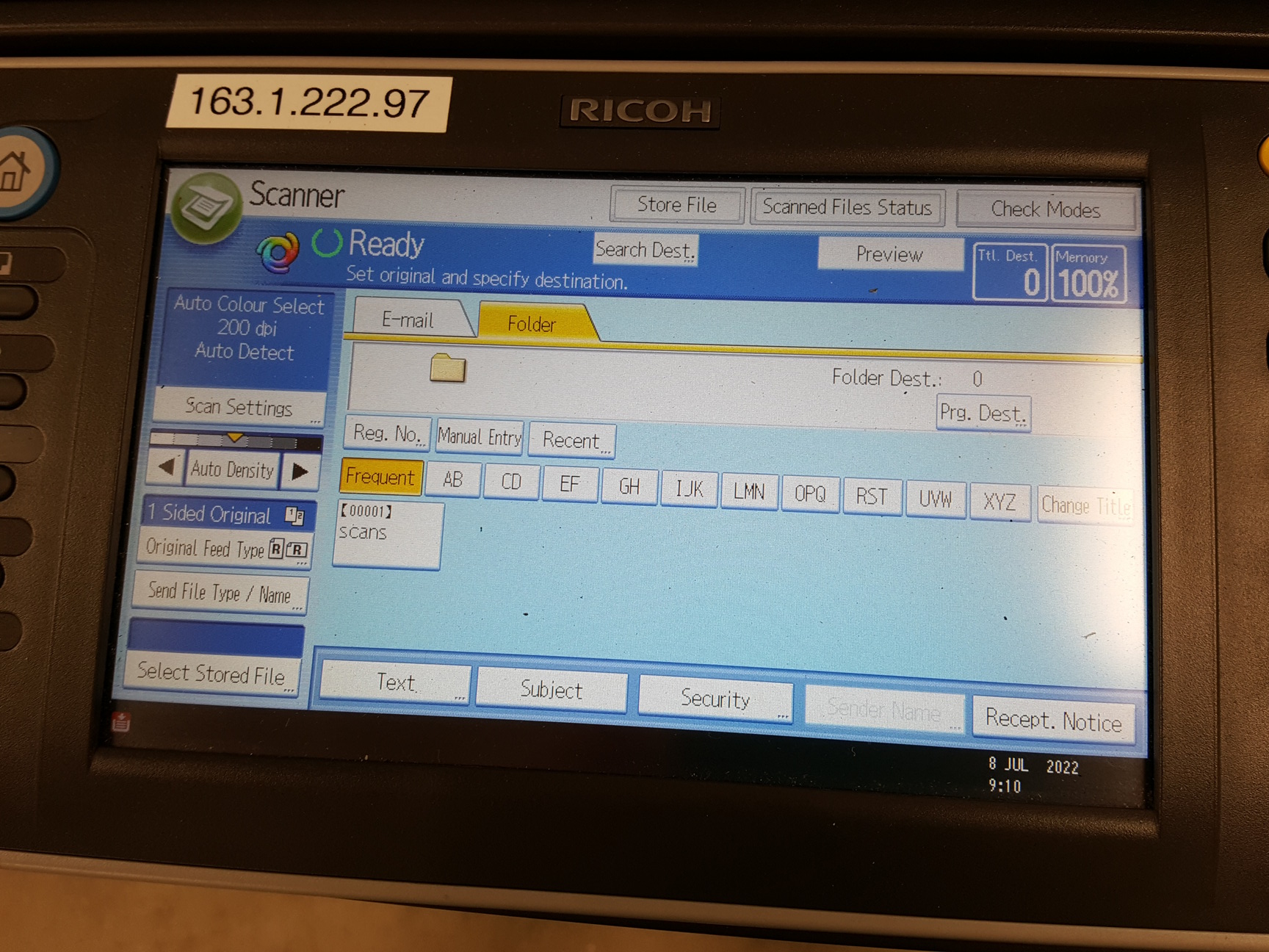 Image of Ricoh Aficio MP 9002SP High Speed Office Photocopier Printer - Folder, Feeder