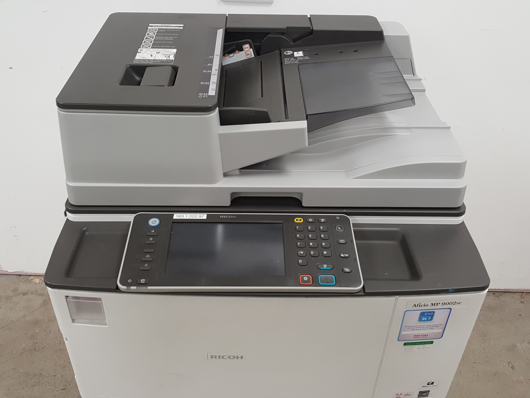 Image of Ricoh Aficio MP 9002SP High Speed Office Photocopier Printer - Folder, Feeder