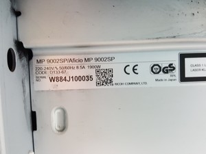 Thumbnail image of Ricoh Aficio MP 9002SP High Speed Office Photocopier Printer - Folder, Feeder