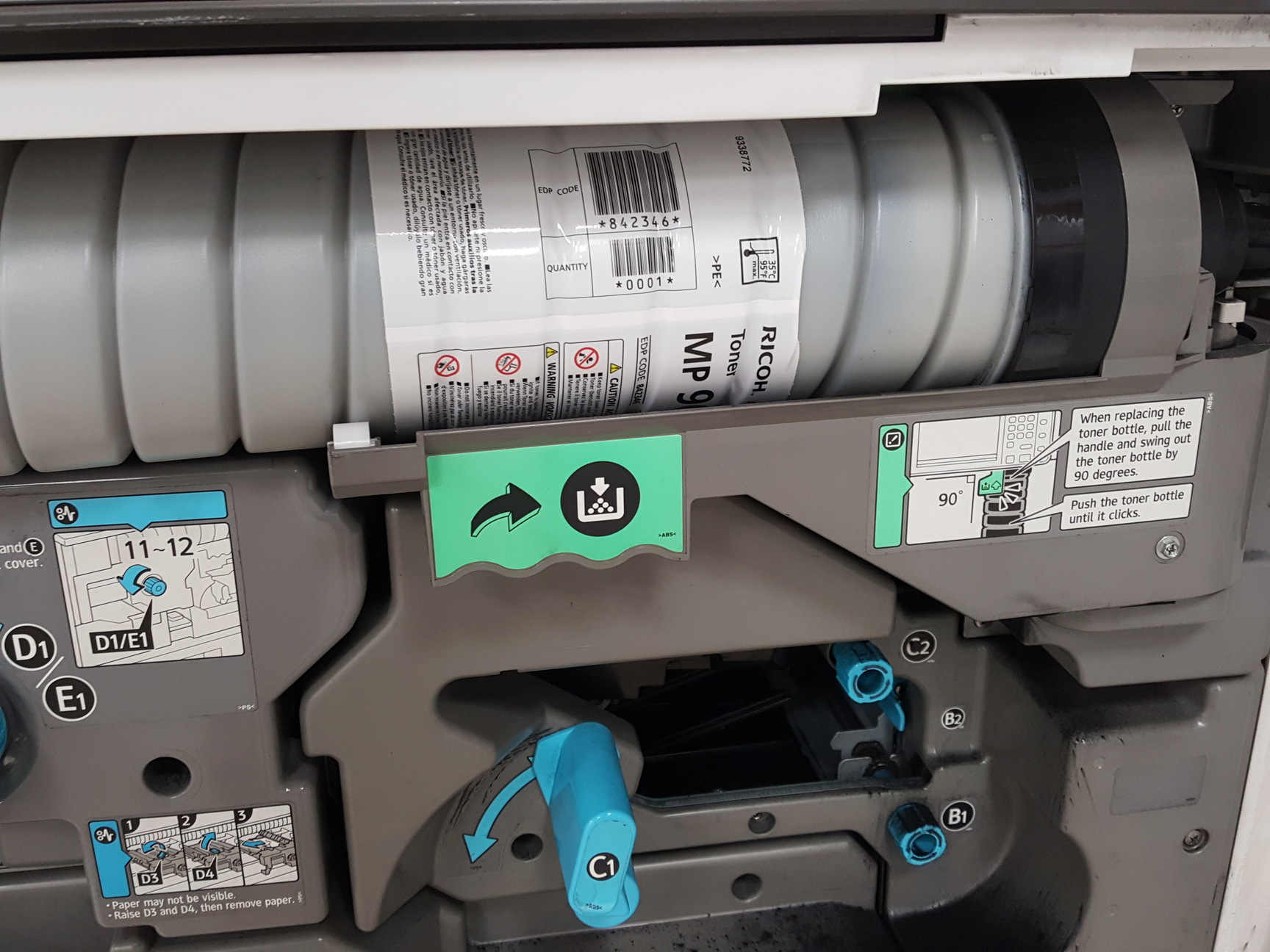 Image of Ricoh Aficio MP 9002SP High Speed Office Photocopier Printer - Folder, Feeder