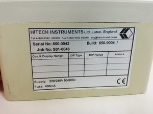 Thumbnail image of Hitech Instruments 310 Gas Monitor, SB100 Audio/Visual Alarm & 806-117 Sensor