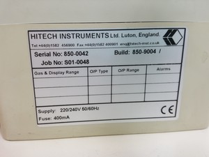 Thumbnail image of Hitech Instruments 310 Gas Monitor, SB100 Audio/Visual Alarm & 806-117 Sensor