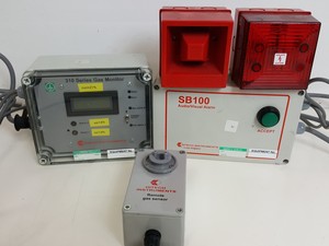 Thumbnail image of Hitech Instruments 310 Gas Monitor, SB100 Audio/Visual Alarm & 806-117 Sensor