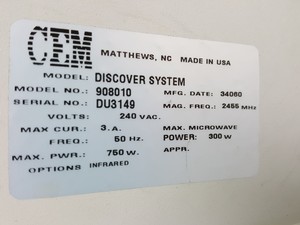Thumbnail image of CEM Discover 908010 Microwave Digestion Synthesis System with CoolMate Lab