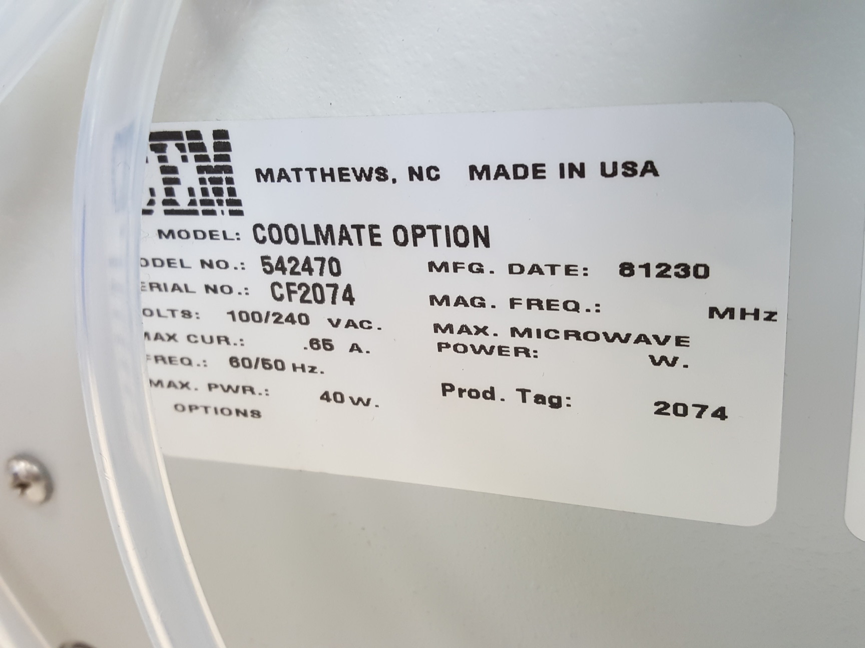 Image of CEM Discover 908010 Microwave Digestion Synthesis System with CoolMate Lab