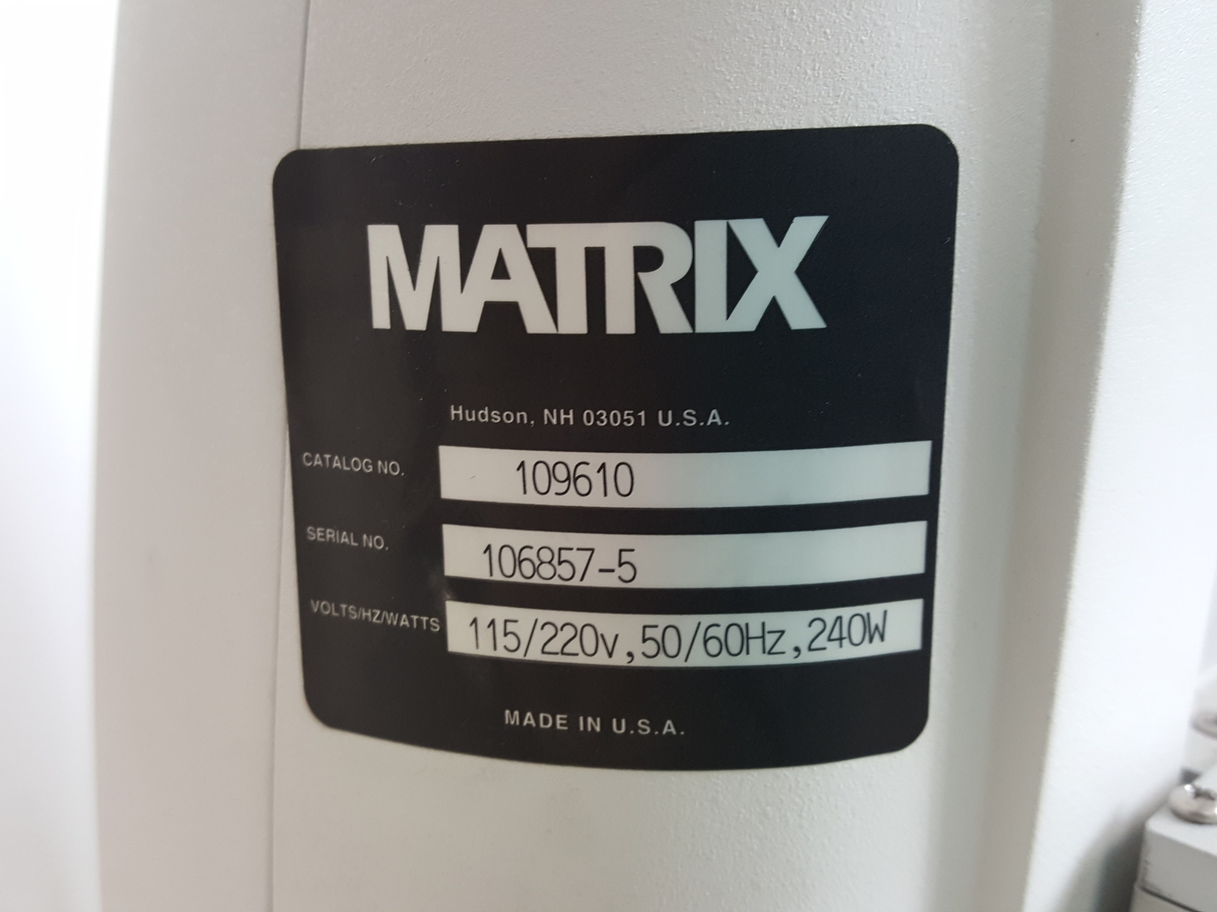 Image of Thermo Scientific Matrix Hydra II Automated Liquid Handling System Lab