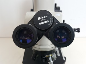 Thumbnail image of Nikon Optiphot Trinocular Microscope with 3 x Objectives - 100 1.25 , 40 0.65 
