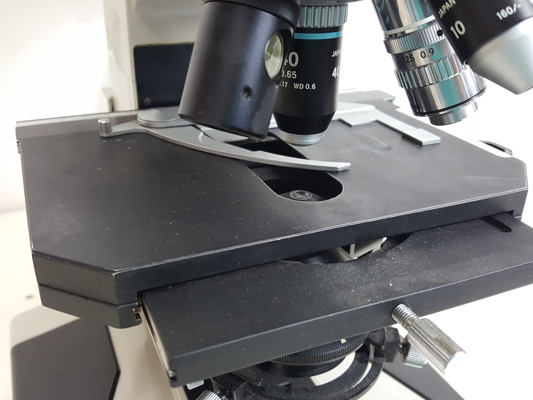 Image of Nikon Optiphot Trinocular Microscope with 3 x Objectives - 100 1.25 , 40 0.65 