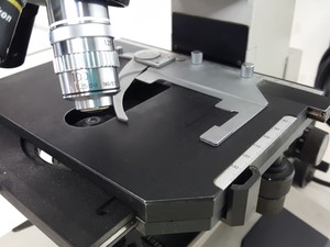 Thumbnail image of Nikon Optiphot Trinocular Microscope with 3 x Objectives - 100 1.25 , 40 0.65 