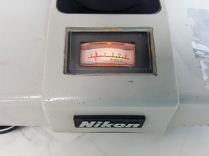 Thumbnail image of Nikon Optiphot Trinocular Microscope with 3 x Objectives - 100 1.25 , 40 0.65 