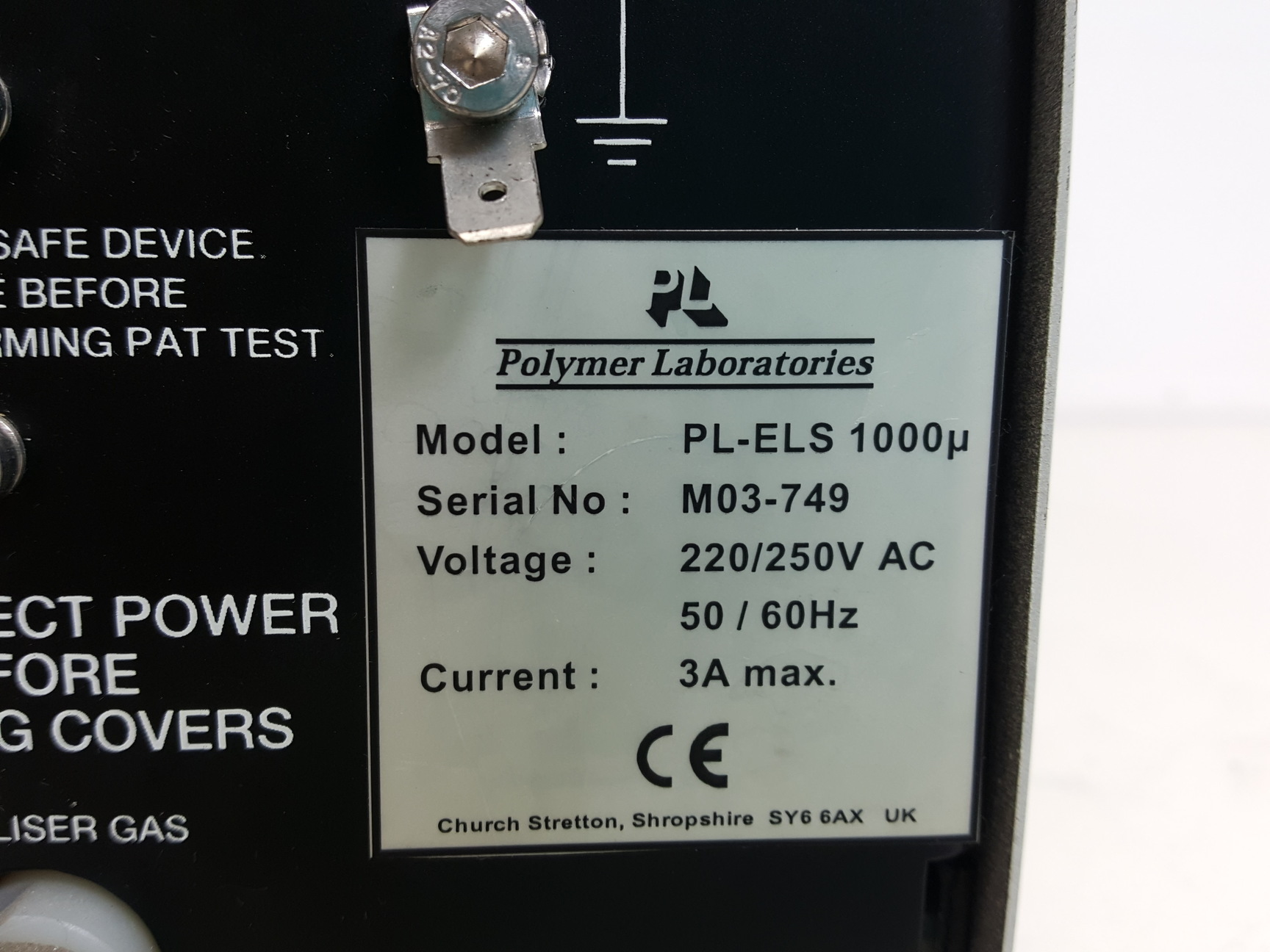 Image of Polymer Laboratories PL-ELS 1000 Evaporating Light Scattering Detector Lab