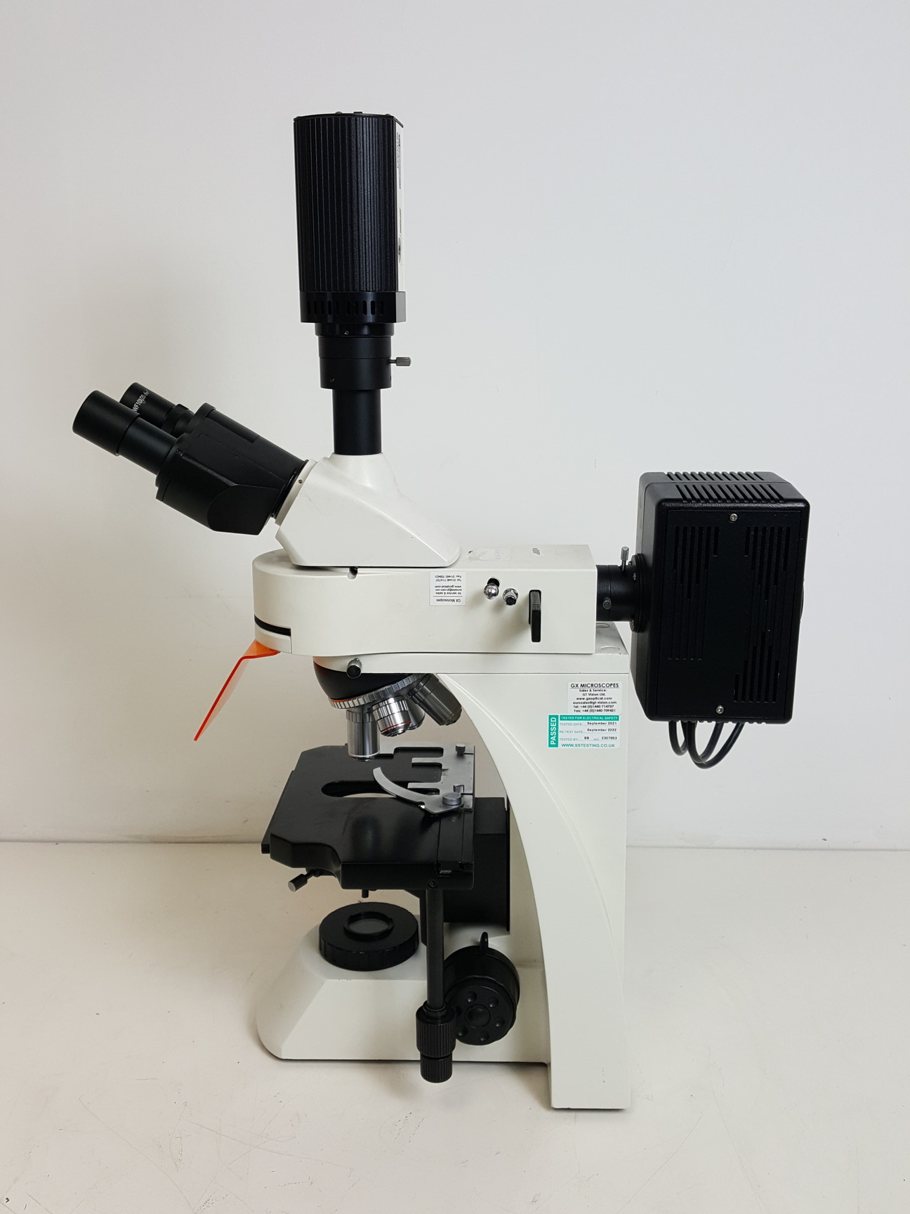 Image of GX Microscopes Trinocular Microscope with Q Imaging QICAM & 4 x Objectives Lab