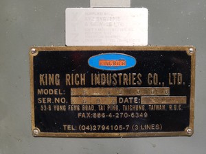 Thumbnail image of King Rich KR-V2000 Vertical Milling Machine Engineering Workshop + Work Clamps