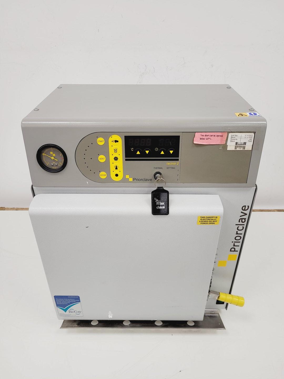 Image of Priorclave B40-Base Tactrol 2 Benchtop Autoclave Lab