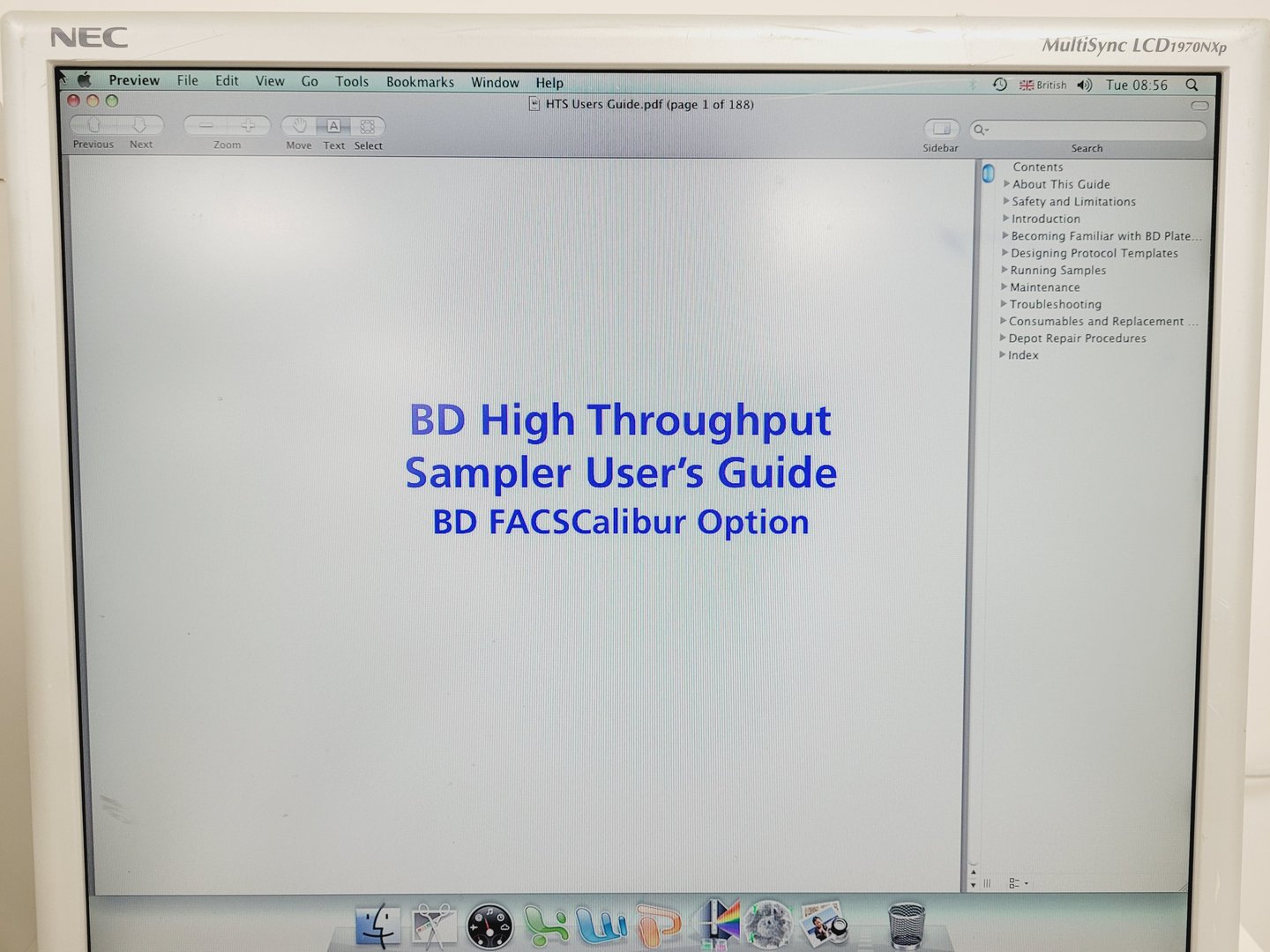 Image of BD FACSCalibur System Flow Cytometer Cell Sorter System Lab