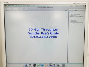 Thumbnail image of BD FACSCalibur System Flow Cytometer Cell Sorter System Lab