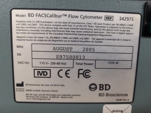 Thumbnail image of BD Biosciences FACSCalibur Cell Sorter System & Software Lab