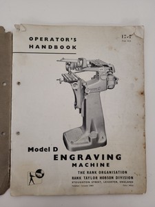 Thumbnail image of Taylor-Hobson Model D Engraving Machine - Pantograph 