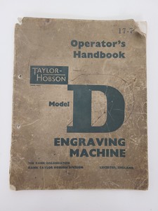 Thumbnail image of Taylor-Hobson Model D Engraving Machine - Pantograph 
