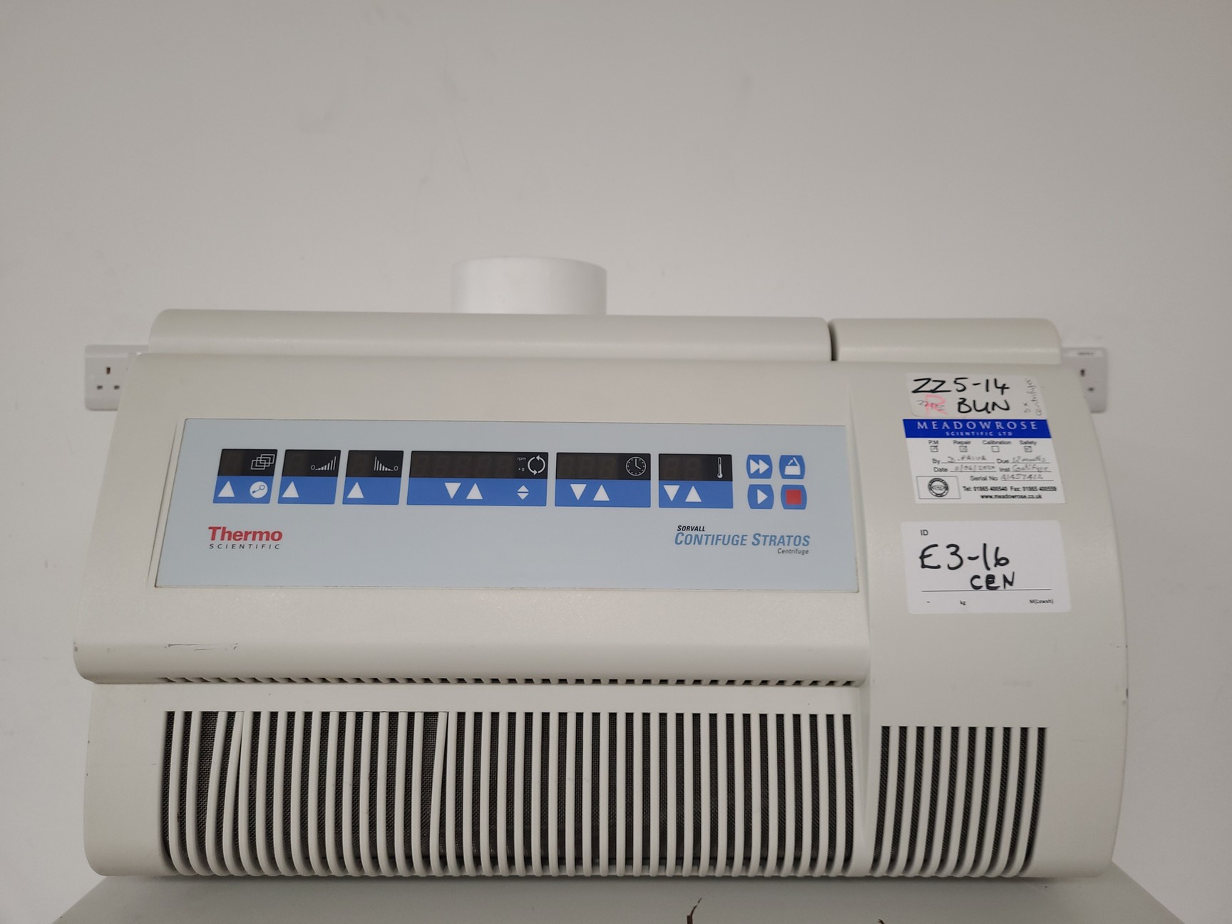 Image of Thermo Scientific Sorvall Contifuge Stratos Centrifuge with 17000rpm Rotor Lab