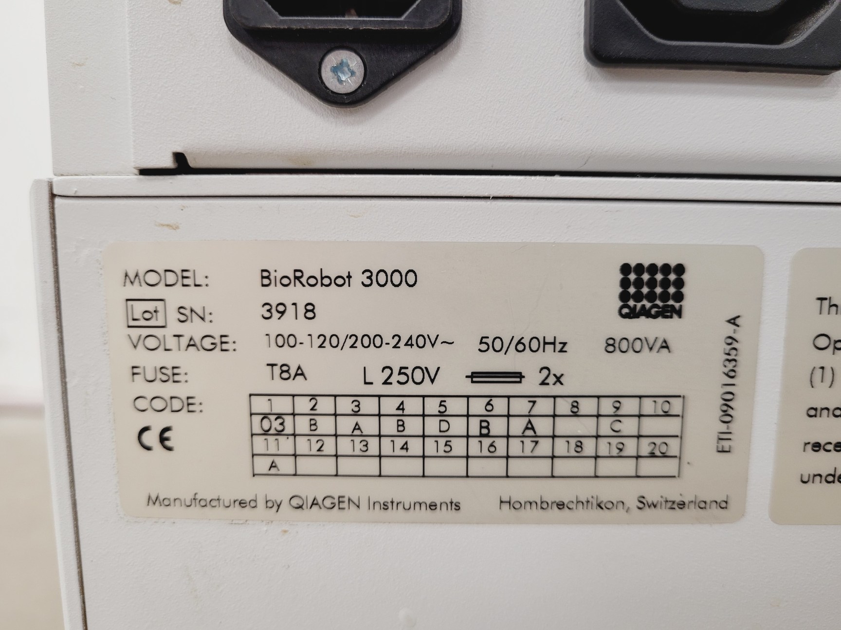 Image of Qiagen BioRobot 3000 Molecular Biology Workstation for Sample Preparation Lab