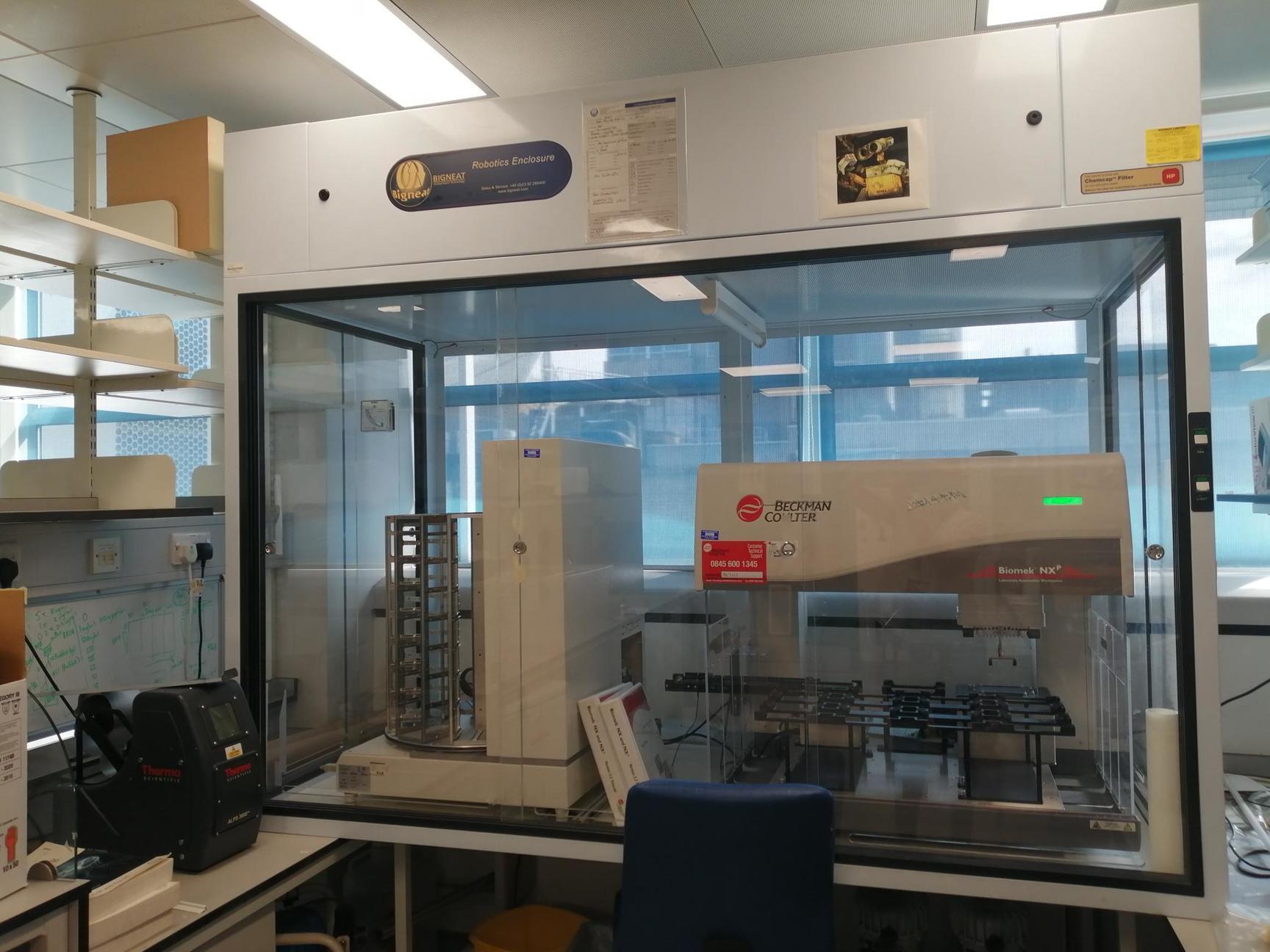Image of Beckman Coulter Biomek NXp Automated Liquid Handling Robot Bigneat Clean Air Lab