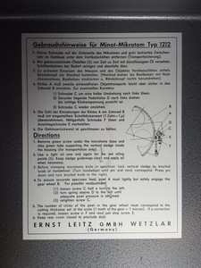 Thumbnail image of Leitz Wetzlar Rotary Microtome Type 1212 Lab