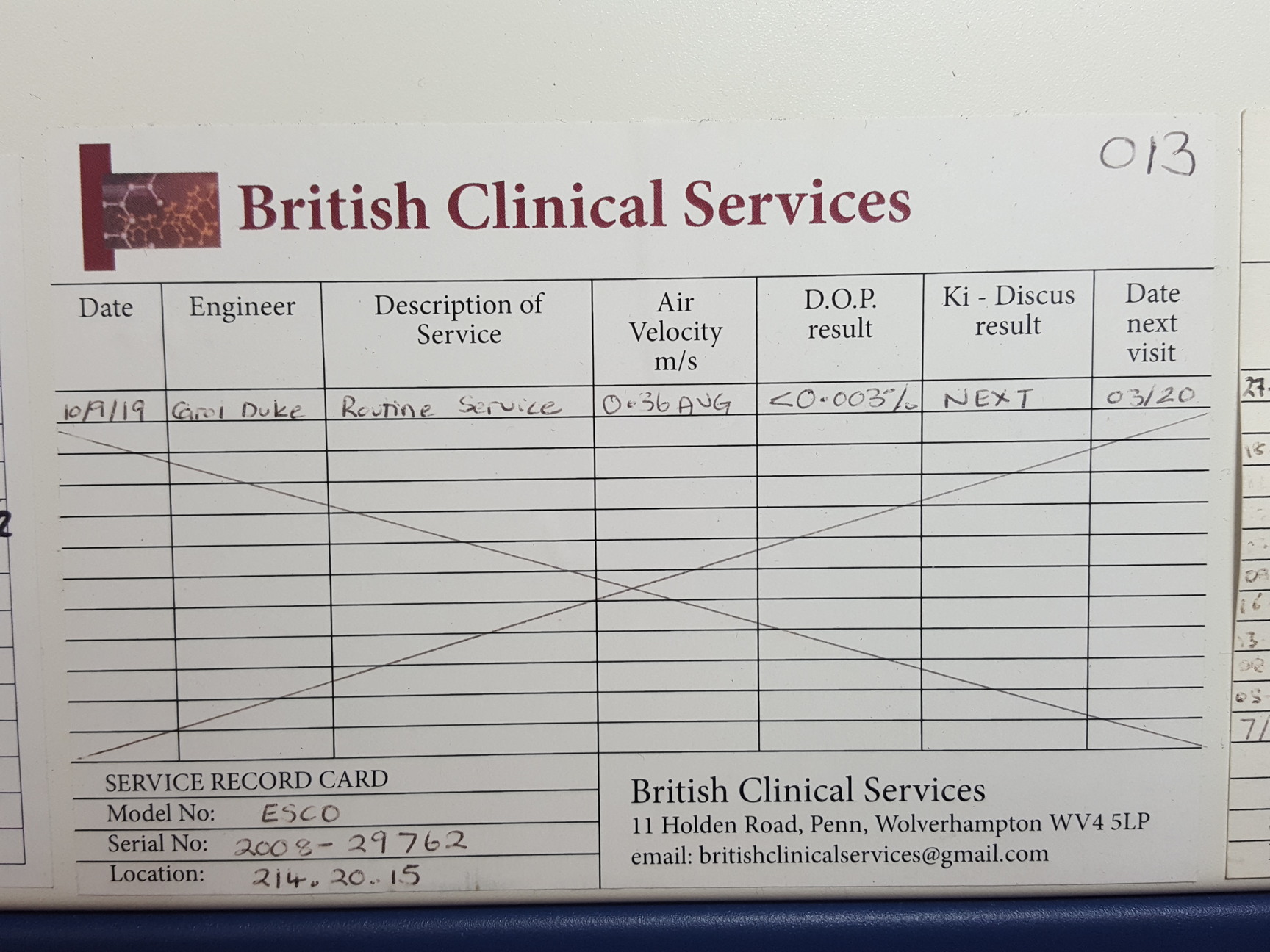 Image of ESCO Class II LP2 BSC Lab Culture Plus Biological Safety Cabinet Lab   