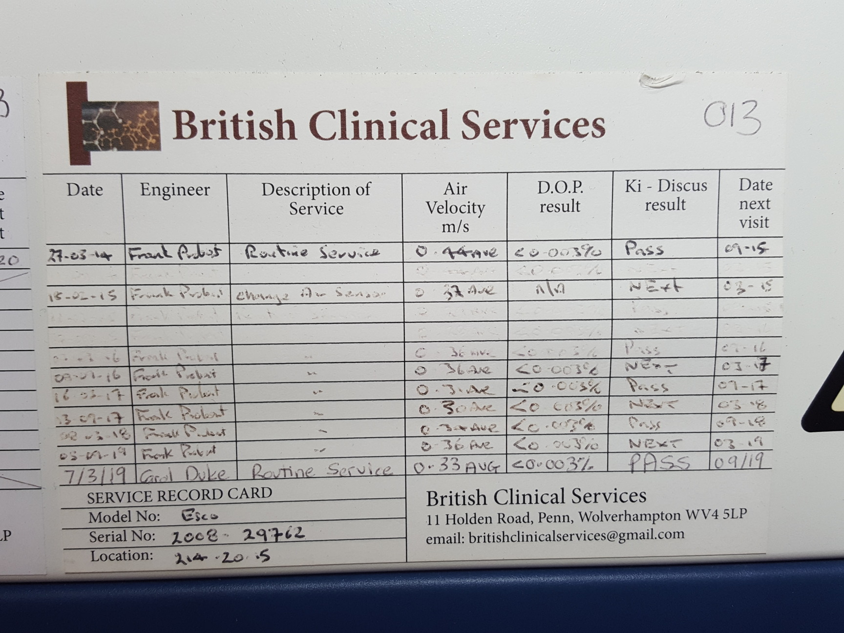 Image of ESCO Class II LP2 BSC Lab Culture Plus Biological Safety Cabinet Lab   